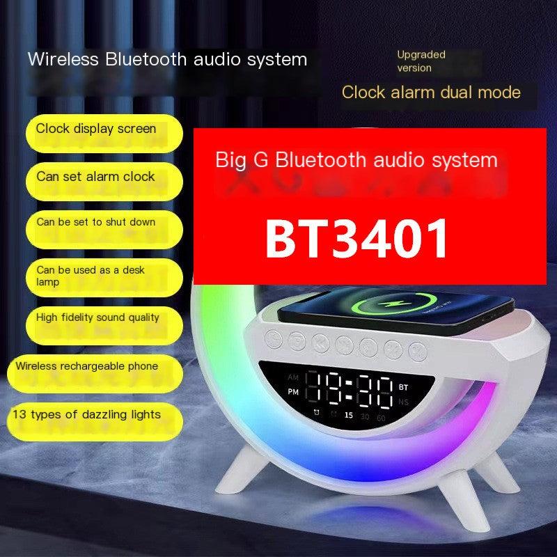 Bluetooth Speaker with Colorful Atmosphere Light